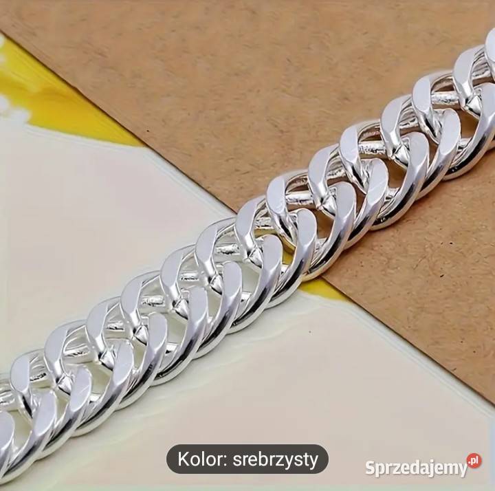 Bransoletka kubańska srebro 925 Zegarki i Biżuteria mazowieckie Warszawa
