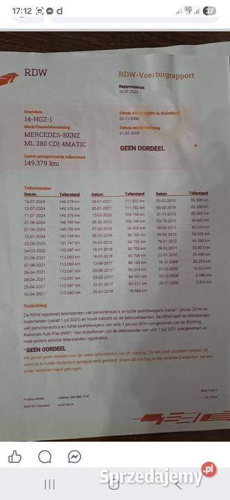 ml 280 Rok produkcji 2008 ML Sanok