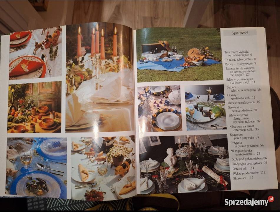 Książka poradnik Sztuka nakrywania do stołu dom i ogród Konin