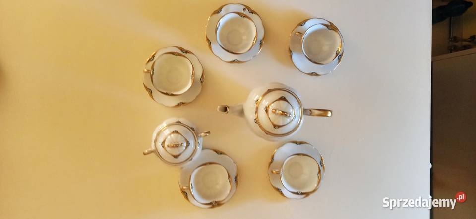 Oryginalna porcelana Giesche serwis kawowy Bytom