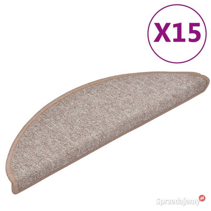 vidaXL Maty na schody 15 56x17x3 Jasnobrązowe Warszawa