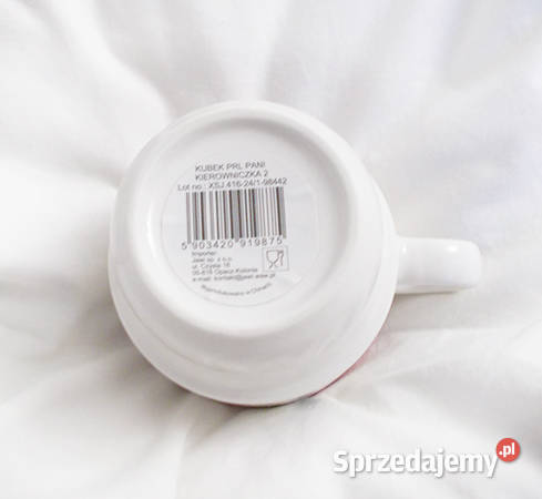 śmieszny kubek z napisami kubek pani Olsztyn