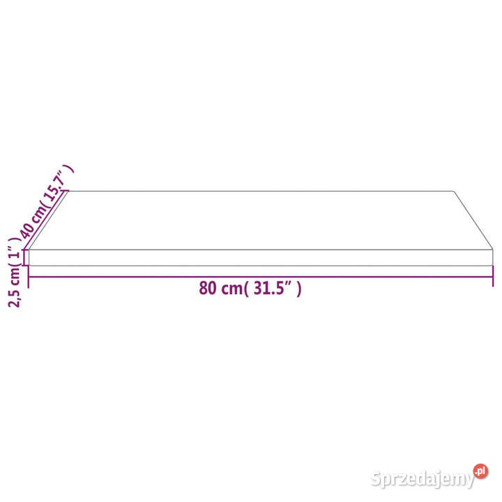 Blat stołu 80x40x25 lite drewno sosnowe mazowieckie sprzedam