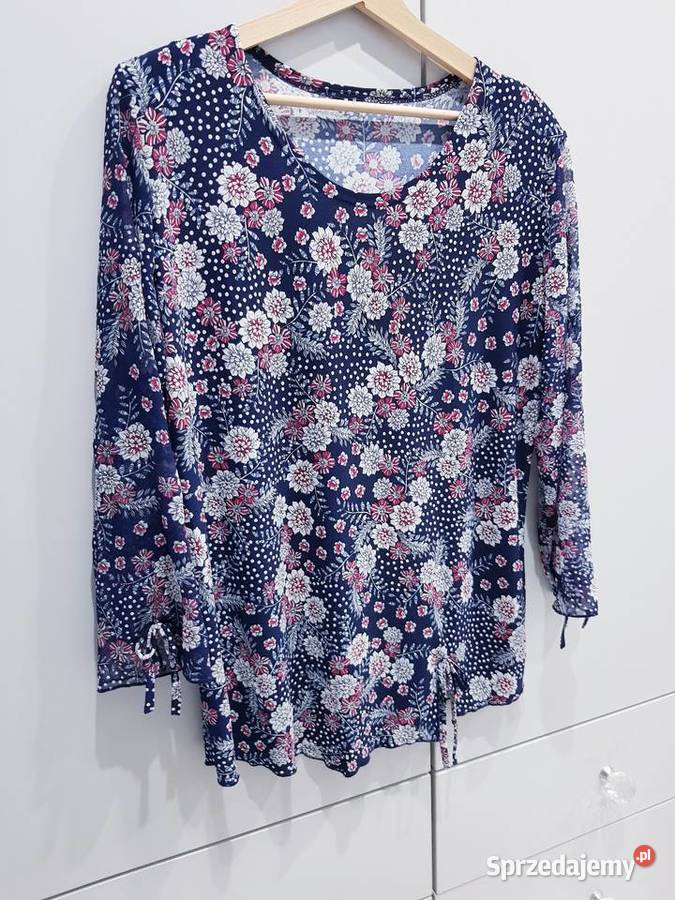Damska kwiecista bluzeczka w dużym rozmiarze Dąbrowa Górnicza sprzedam