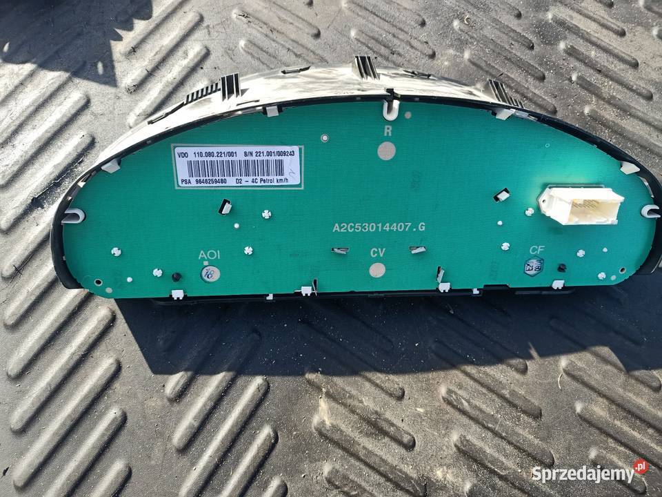 Licznik zegary peugeot 407 20 16v 9646259480 osobowe zachodniopomorskie Szczecin