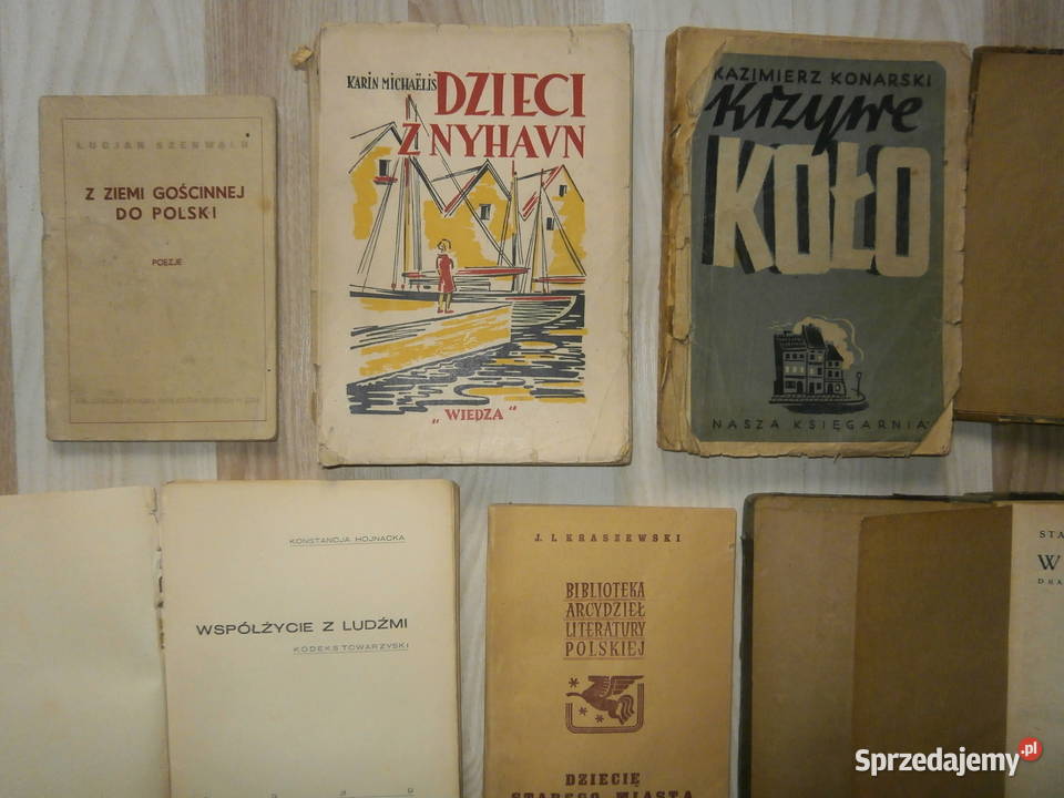 Stare książki pakiet antyki 10 różne 19271953 Łódź sprzedam
