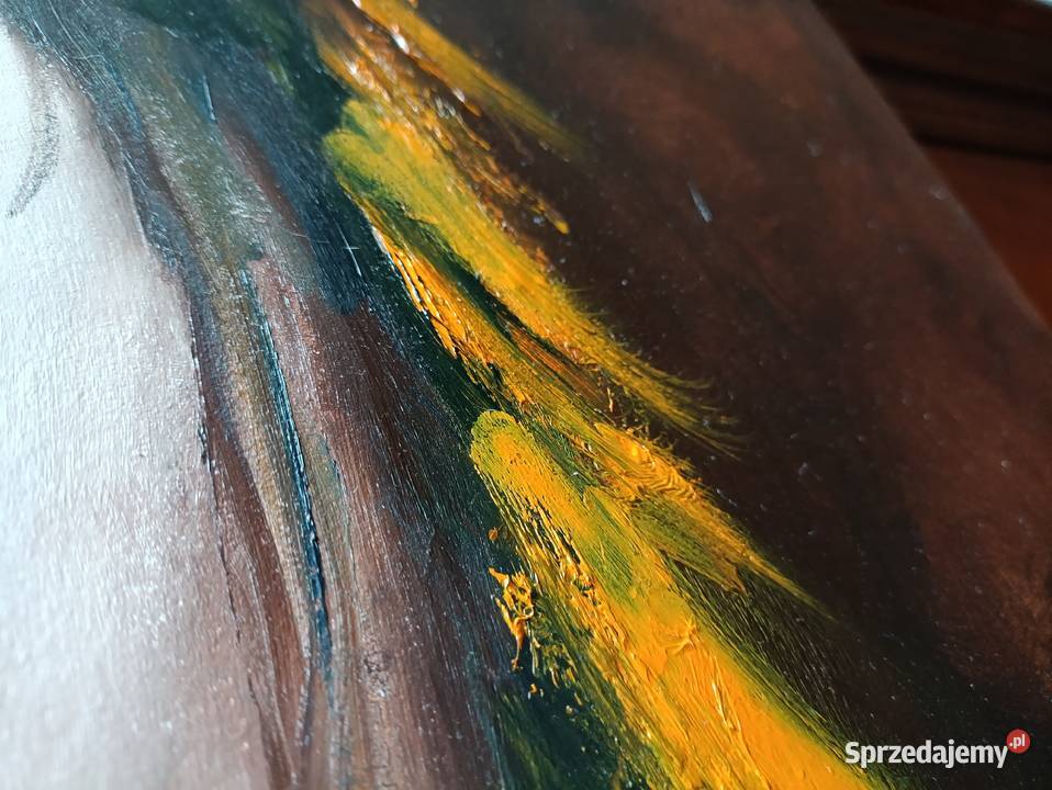 XXL duży obraz olejny Marek Grzegorz Whisper of Poznań sprzedam