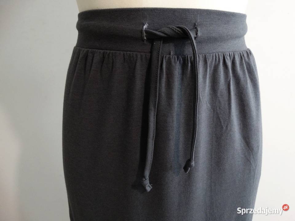 Spódnica Długa Maxi Szara Skład Materiału Łomża sprzedam