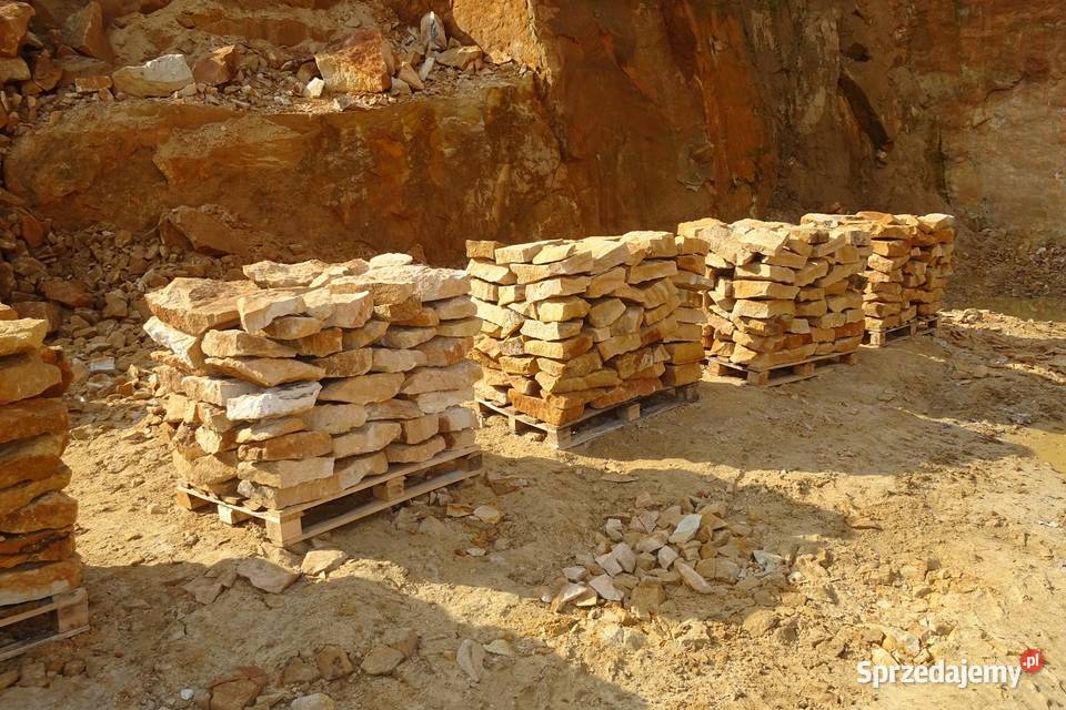 Kamień naturalny piaskowiec ogrodowy płaski na Łódź