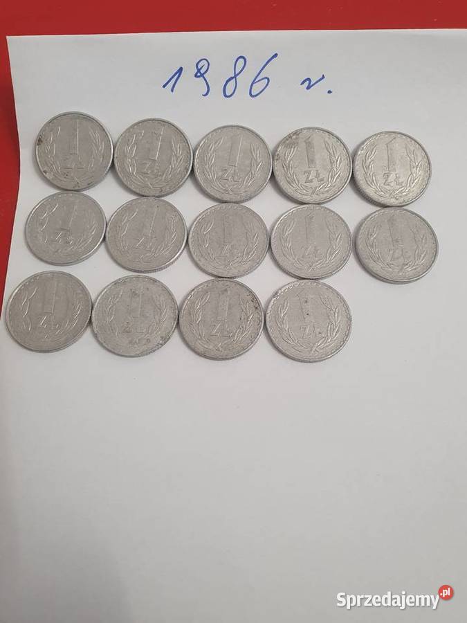 Monety aluminiowe 1 1986r Grójec sprzedam