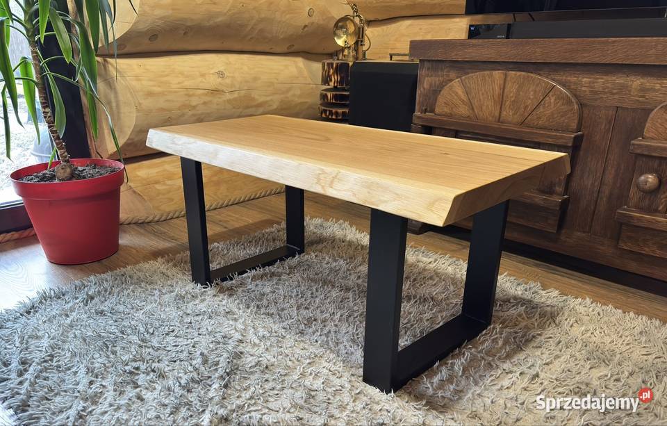 STOLIK KAWOWY DĘBOWY MONOLIT mazowieckie Żabia Wola