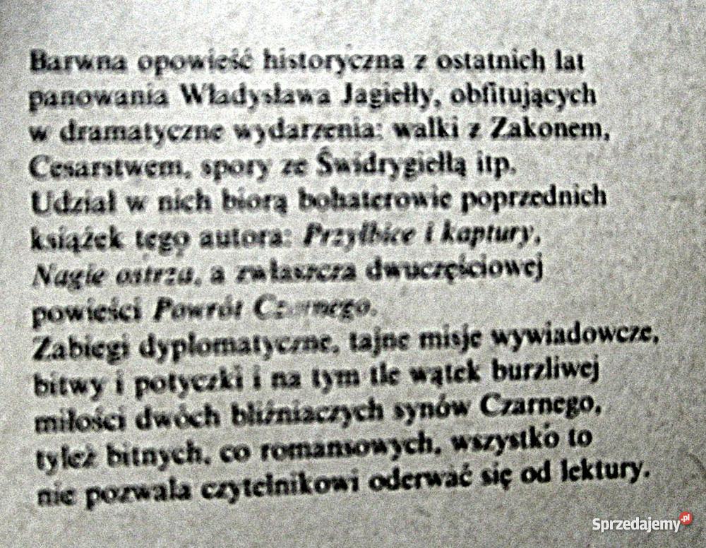 Dwutomowa powieść Synowie Czarnego i Powrót Czar Gniezno sprzedam