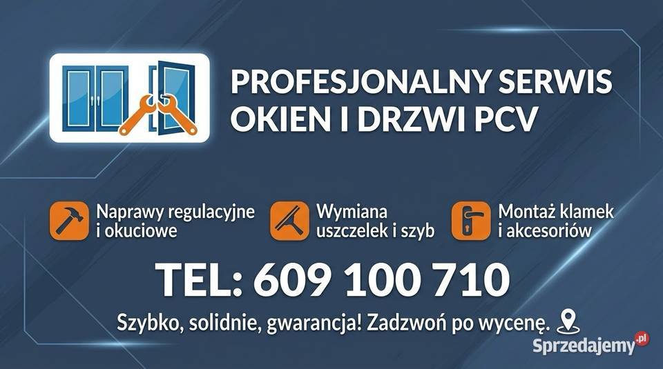 Serwis okien i drzwi regulacja naprawa Będzin