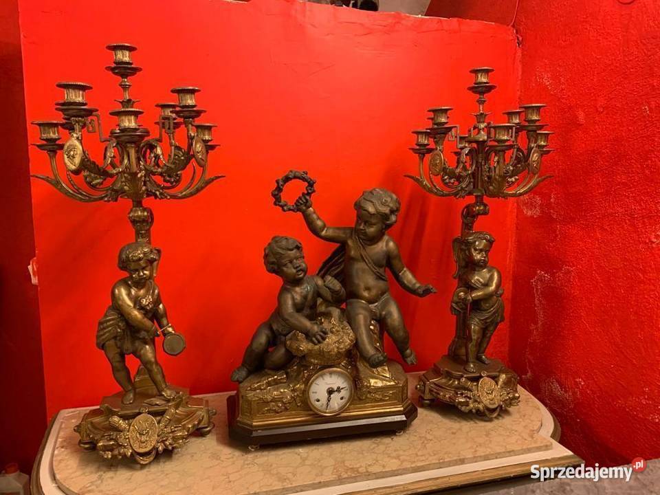 Zegar z brązu Pozostałe Warszawa