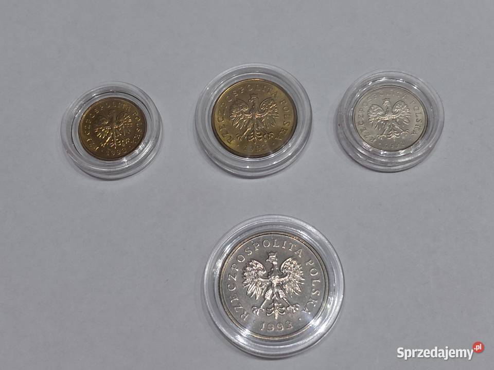 Komplet monet obiegowych w stanie menniczym 1993 Antyki, Sztuka, Kolekcje Koronowo