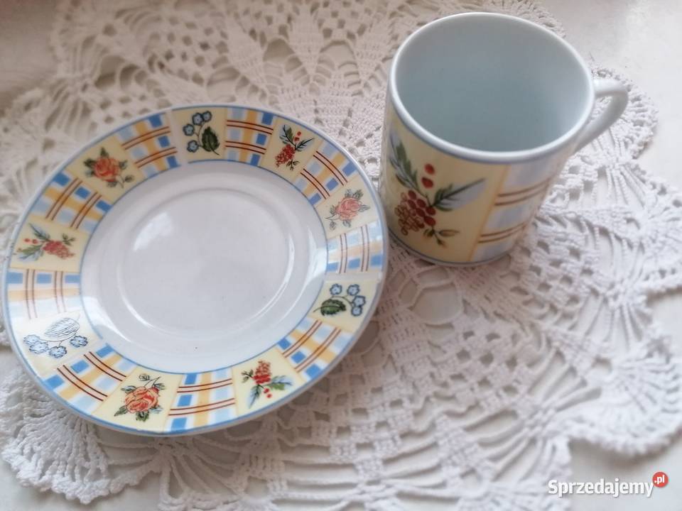 Filiżanki ze spodkami 12Zestaw Bavarian