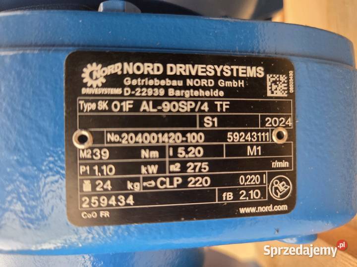 NORD DRIVESYSTEMS SK 01F AL90SP4 TF Nowy Biznes i Przemysł wielkopolskie Krotoszyn
