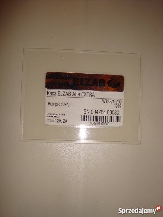 Kasa Fiskalna ELZAB Alfa WT981000 śląskie Łaziska Górne