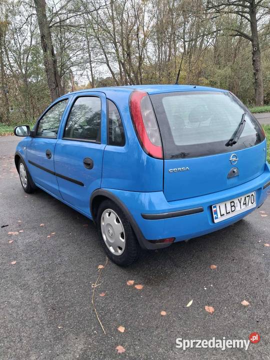 Opel Corsa C 12 LPG 04r oplacony benzyna+LPG Biała Podlaska