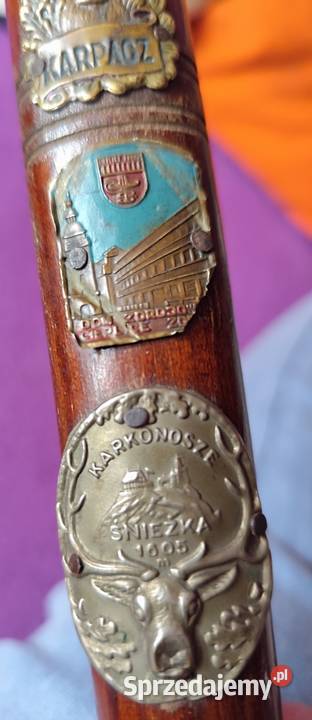 Oryginalna ciupaga turystyczna z PRL lata 70te Sosnowiec