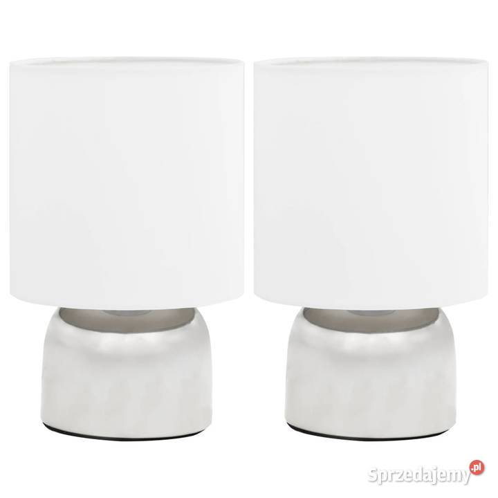 vidaXL Lampy stołowe 2 dotykowe białe E1451039 sprzedam