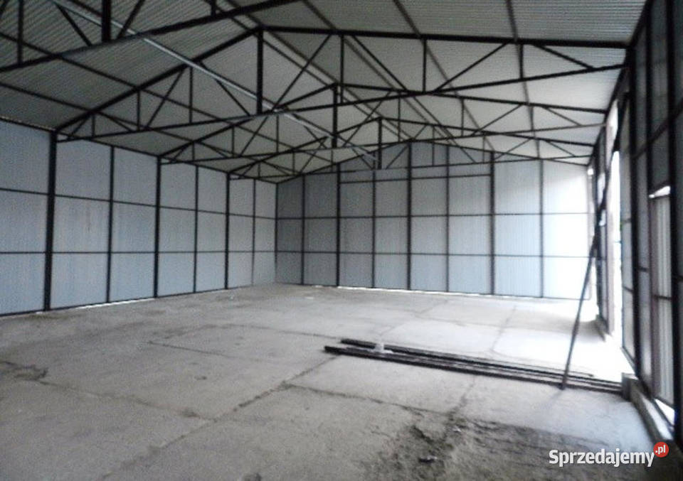 Blaszana montowana hala 1118 m brązowobiała małopolskie Kraków sprzedam