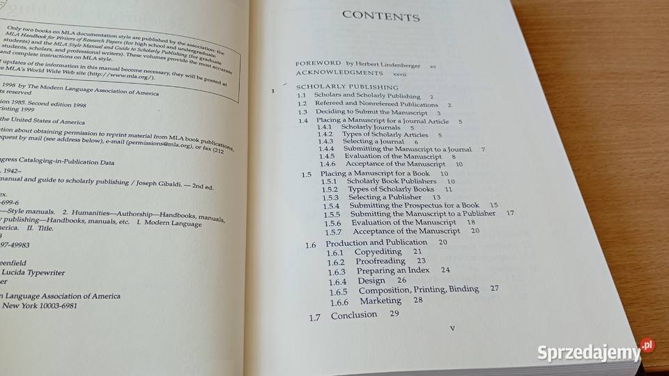 MLA style manual and guide to scholarly studia pomorskie Gdańsk