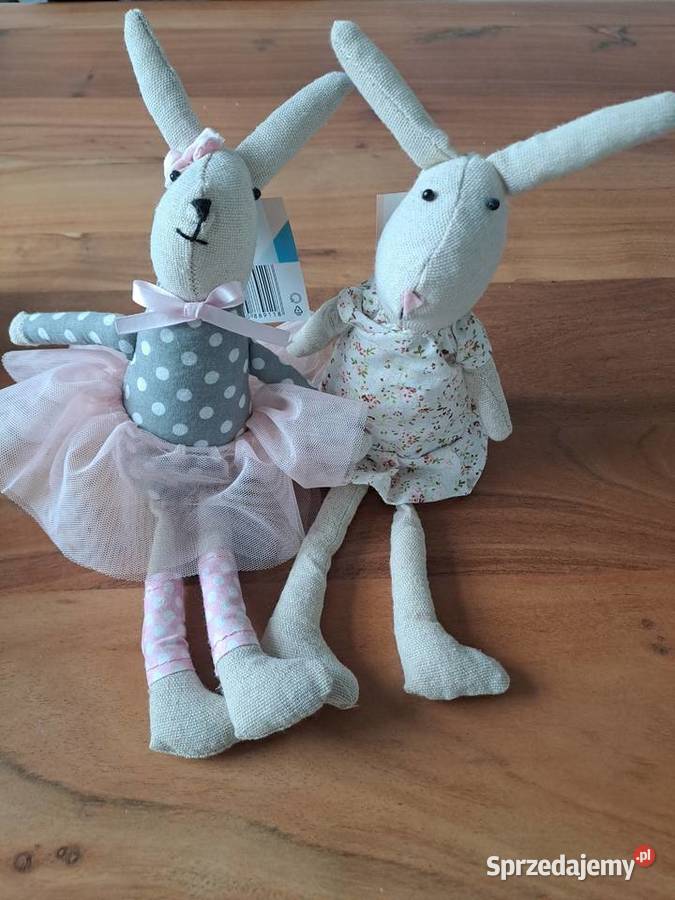 2x Zając wielkanocny Królik materialowy Jumi Warszawa sprzedam