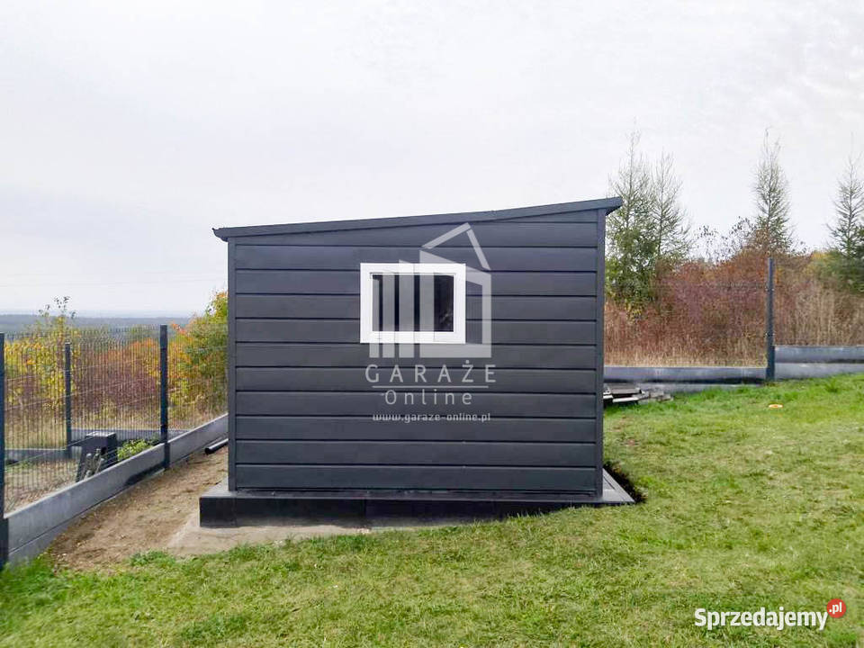 SCHOWEK DOMEK OGRODOWY 3m x 3m antracyt Brama dolnośląskie Wrocław