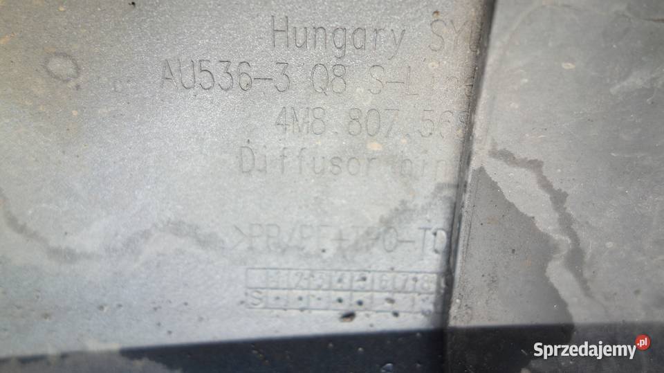 AUDI Q8 4M8 SQ8 SPOILER HOKEJ ZDERZAKA TYŁ osobowe śląskie Ruda Śląska