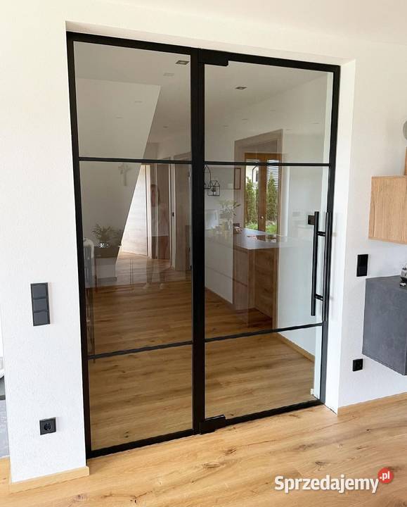 Ścianka loftowa drzwi szklane drzwi industrialne małopolskie Wieliczka