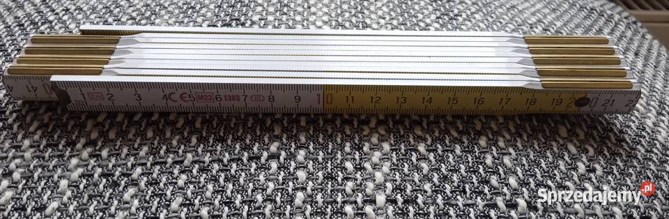 Miara drewniana 2m białyżółty Miary i taśmy Poznań