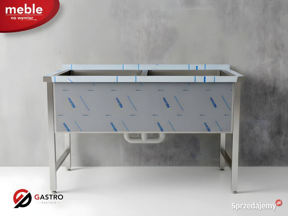 Basen 2 kom zlew dwukomorowy 1400x700x850 mm