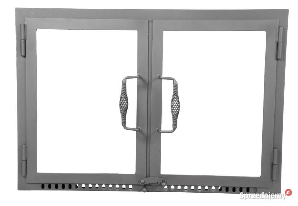 Drzwiczki kominkowe Z SZYBĄ do kominka 55x45 Akcesoria i części do kominków Akcesoria i części do kominków małopolskie