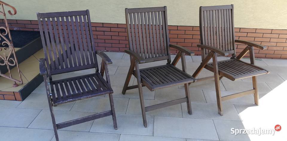 Drewniane leżaki składane regulowane krzesło Garwolin