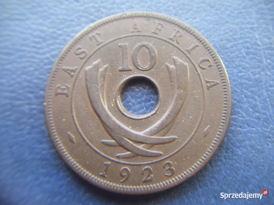Stare monety 10 cent 1923 Afryka Wschodnia Numizmatyka Lesko sprzedam
