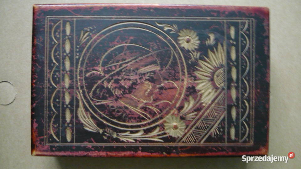 Szkatułka drewniana pudełko drewniane stare Sokółka