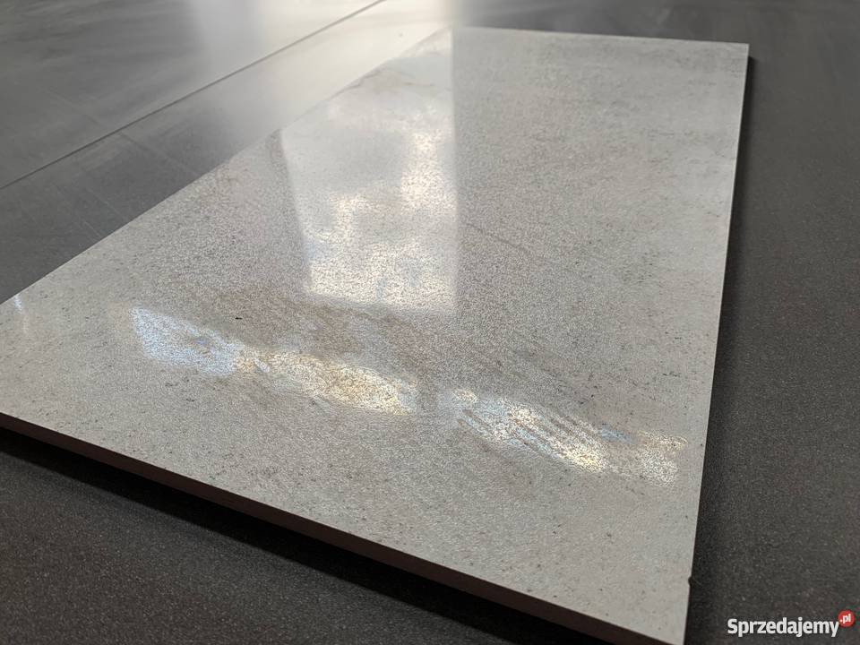 Płytki betonopodobne 120x60 szary gres Mirador łódzkie