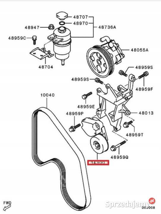 ROLKA NAPINACZ MITSUBISHI PAJERO MONTERO 0002 sprzedam