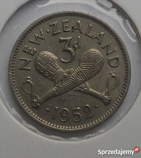 NOWA ZELANDIA3 PENCE1952 rGEORGE Legionowo sprzedam