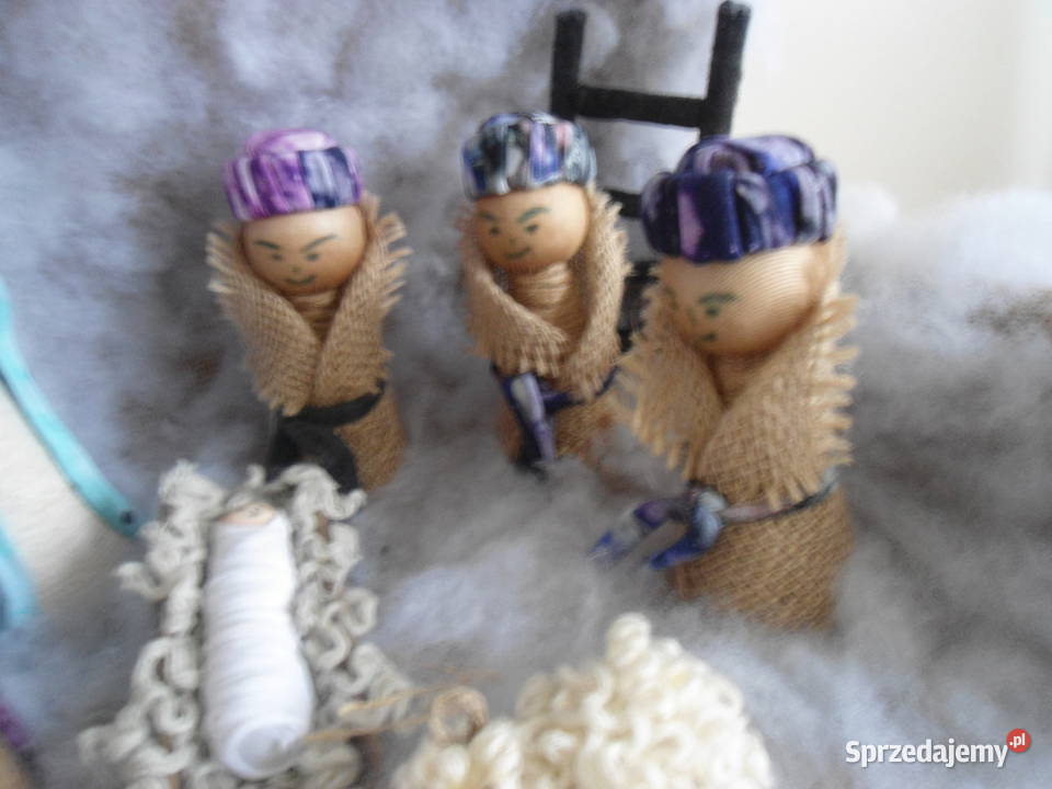 szopka bożonarodzeniowa z figurkami rękodzieło Koszalin