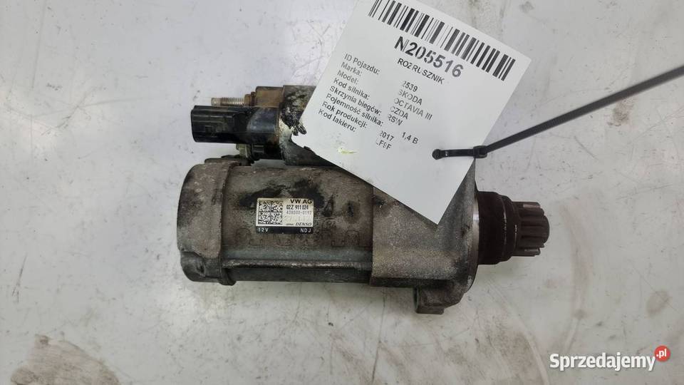 ROZRUSZNIK SKODA OCTAVIA III 02Z911024 Pozostałe Lipno