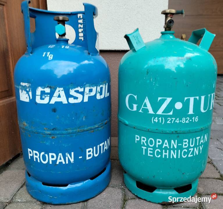 Sprzedam dwie puste butle gazowe 11 Pozostałe świętokrzyskie Ostrowiec Świętokrzyski