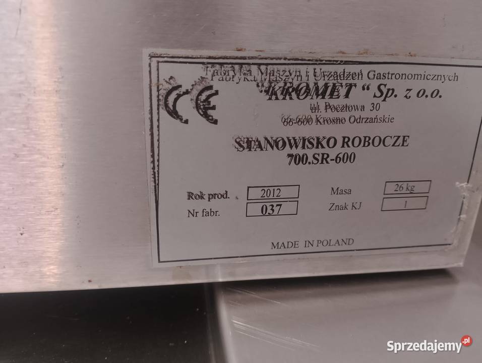STANOWISKO ROBOCZE neutralne KROMET  60x70x28 dolnośląskie Wrocław sprzedam