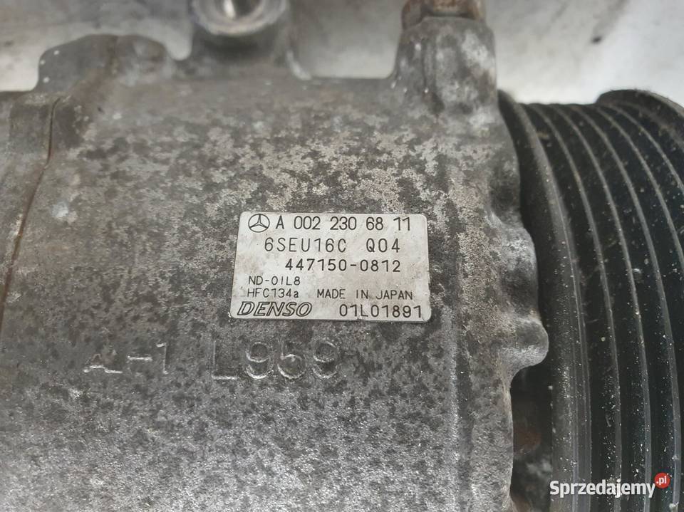 SPRĘŻARKA KLIMATYZACJI Mercedes W169 15 8V pompa osobowe lubelskie Chełm
