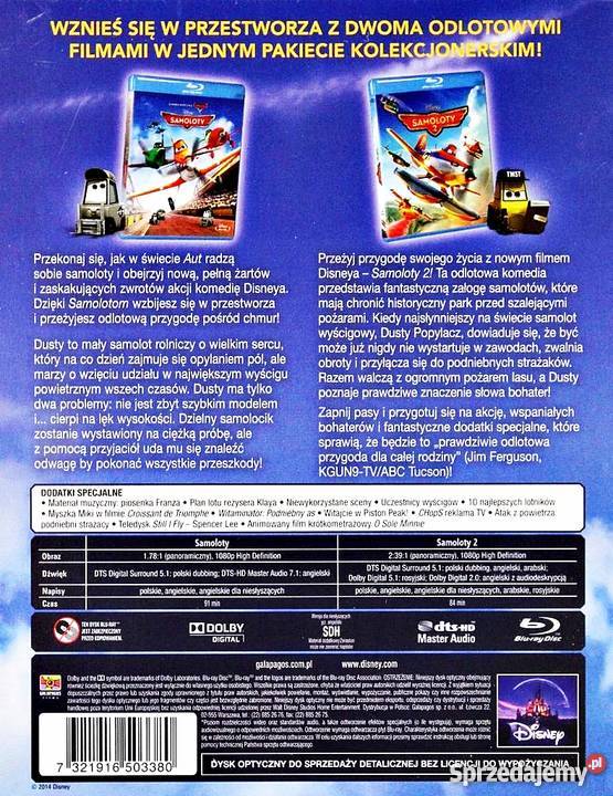 SAMOLOTY 1 2 PAKIET KOLEKCJONERSKI BLURAY Kalisz