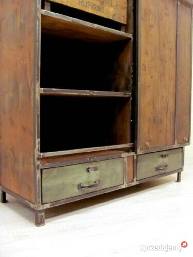 Szafa ubraniowa industrialnaKomoda loft 201cm Warszawa