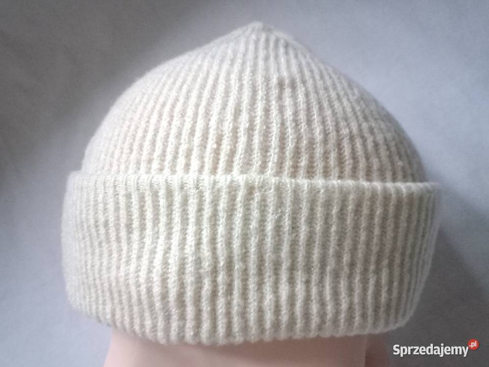 Czapka kremowa r MXXL cieńsza Unisex NOWA Uniseks Białystok