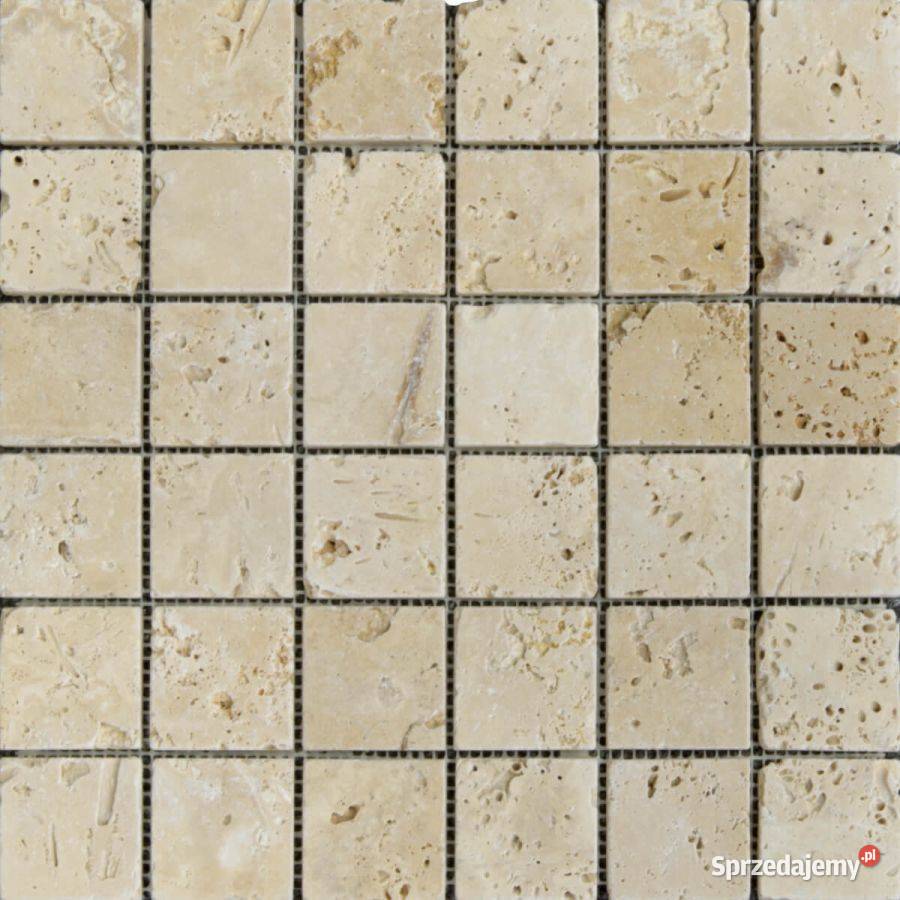 Mozaika trawertyn Light bębnowana 305x305x1 Łódź