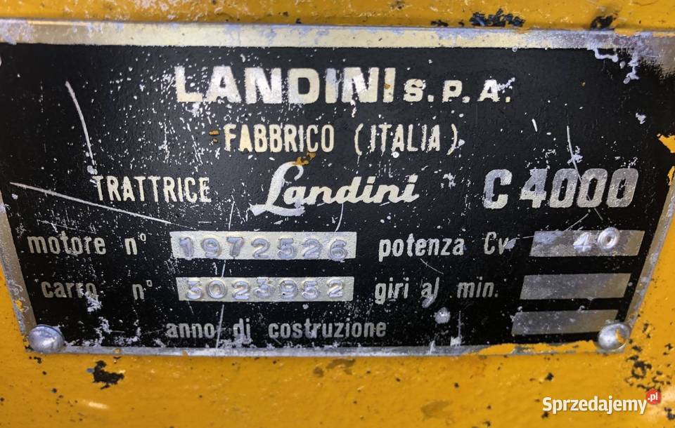Ciągnik gąsienicowy Landini C4000 40 na małopolskie